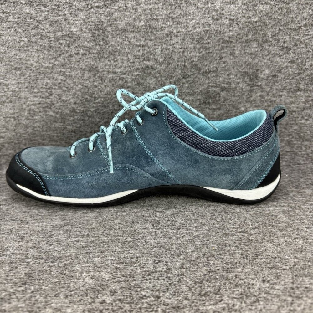 ✅LL Bean Beansport Feldspar Sneakers Blue Suede Low Top Comfort Shoes Womens 11M - Picture 10 of 10